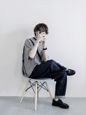 「UNKNOWN.（アンノウン）のアイテム（ブレスレット）」を使った、ゆーきさん（メンズ・174cm）の夏コーディネート