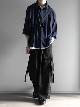 「アイテム（ドレスシューズ）」を使った、ゆーきさん（メンズ・174cm）の春コーディネート