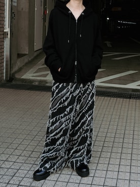 「アイテム（パーカー）」を使った、ゆーきさん（メンズ・175cm）の夏コーディネート