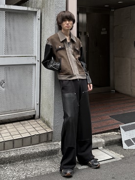 「アイテム（スウェットパンツ）」を使った、ゆーきさん（メンズ・175cm）の秋コーディネート