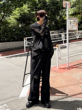 「CASPER JOHN（キャスパージョン）のアイテム（ジャケット/アウター）」を使った、ゆーきさん（メンズ・175cm）の春コーディネート