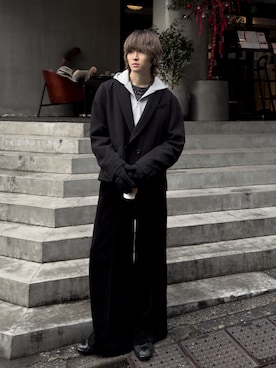 「CASPER JOHN（キャスパージョン）のアイテム」を使った、ゆーきさん（メンズ・175cm）の冬コーディネート