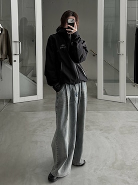 「アイテム（ナイロンジャケット）」を使った、ゆーきさん（メンズ・175cm）の春コーディネート