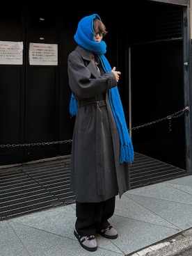 「アイテム（マフラー）」を使った、ゆーきさん（メンズ・175cm・20代）の秋コーディネート