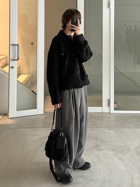 「アイテム（コインケース）」を使った、ゆーきさん（メンズ・175cm）の秋コーディネート