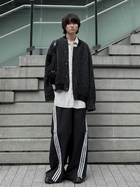 「アイテム（スウェットパンツ）」を使った、ゆーきさん（メンズ・175cm）の秋コーディネート