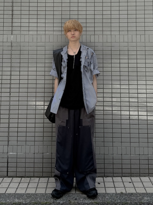 Slash zip shoulder bag/スラッシュジップショルダーバッグ