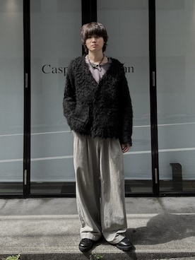 「アイテム（カーディガン/ボレロ）」を使った、ゆーきさん（メンズ・175cm）の秋コーディネート