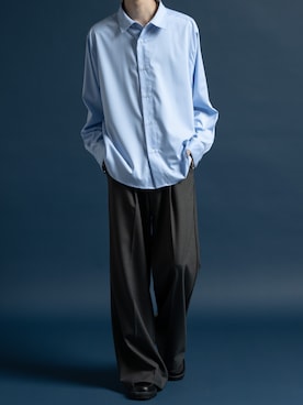 「アイテム（スラックス）」を使った、ゆーきさん（メンズ・175cm・20代）の夏コーディネート
