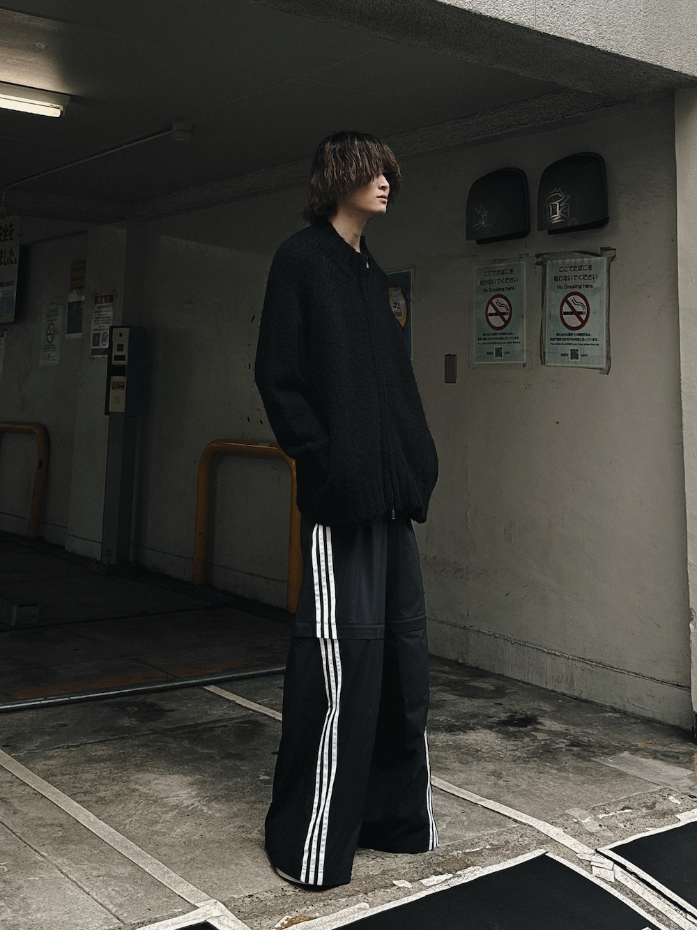 Adilenium シーズン 2 オーバーサイズ ジップオフトラックパンツ