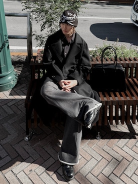 「アイテム（スウェットパンツ）」を使った、ゆーきさん（メンズ・175cm）の冬コーディネート