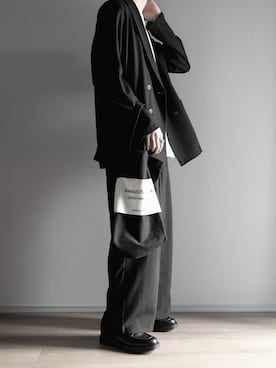 「marka（マーカ）のアイテム（テーラードジャケット）」を使った、ゆーきさん（メンズ・174cm）の春コーディネート