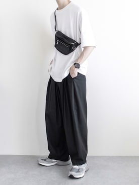 「UNIQLO U」｜ゆーきさん（メンズ・174cm）の夏コーディネート