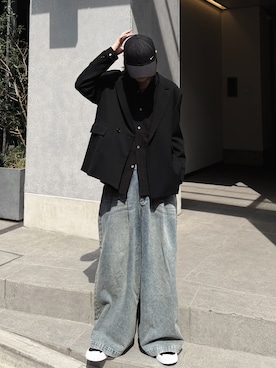 「アイテム（テーラードジャケット）」を使った、ゆーきさん（メンズ・175cm）の春コーディネート