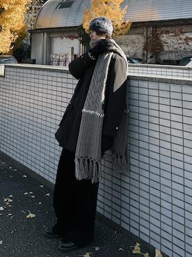 「アイテム（手袋）」を使った、ゆーきさん（メンズ・175cm）の冬コーディネート