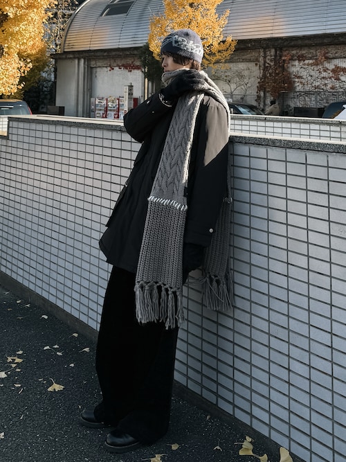 patchwork volume muffler / パッチワークボリュームマフラー