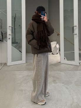 「アイテム（マフラー）」を使った、ゆーきさん（メンズ・175cm）の冬コーディネート