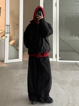 「アイテム（パーカー）」を使った、ゆーきさん（メンズ・175cm・20代）の秋コーディネート