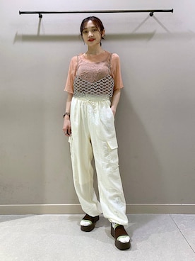 「アイテム（その他トップス）」を使った、naaasuさん（レディース・149cm・20代）の春コーディネート