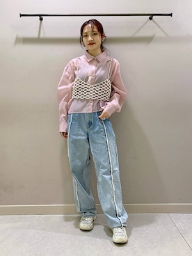 「アイテム（その他トップス）」を使った、naaasuさん（レディース・149cm・20代）の春コーディネート