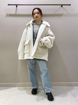 「LOWRYS FARM（ローリーズファーム）のチェーンネックレス　976398（ネックレス）」を使った、naaasuさん（レディース・149cm）の秋コーディネート