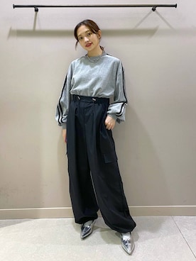 「LOWRYS FARM（ローリーズファーム）のチェーンネックレス　976398（ネックレス）」を使った、naaasuさん（レディース・149cm）の秋コーディネート