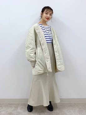 「LOWRYS FARM（ローリーズファーム）のストレッチヒールブーツ　851418（ブーツ）」を使った、naaasuさん（レディース・149cm）の秋コーディネート