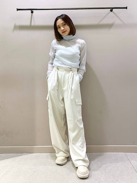 「LOWRYS FARM（ローリーズファーム）のチェーンネックレス　976398（ネックレス）」を使った、naaasuさん（レディース・149cm）の秋コーディネート