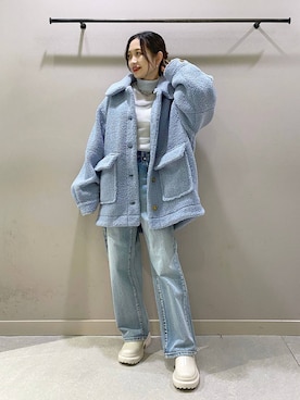 「LOWRYS FARM（ローリーズファーム）のチェーンネックレス　976398（ネックレス）」を使った、naaasuさん（レディース・149cm）の秋コーディネート