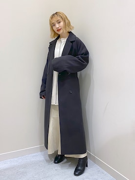 「LOWRYS FARM（ローリーズファーム）のストレッチヒールブーツ　851418（ブーツ）」を使った、naaasuさん（レディース・149cm）の秋コーディネート