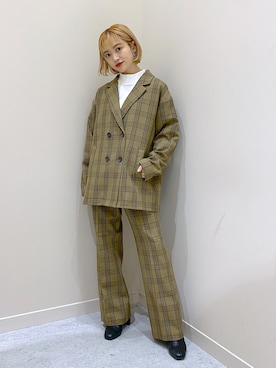 「LOWRYS FARM（ローリーズファーム）のストレッチヒールブーツ　851418（ブーツ）」を使った、naaasuさん（レディース・149cm）の秋コーディネート
