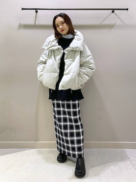 「LOWRYS FARM（ローリーズファーム）のチェーンネックレス　976398（ネックレス）」を使った、naaasuさん（レディース・149cm）の秋コーディネート