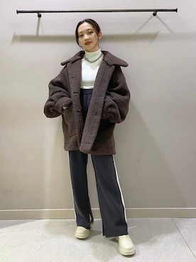 「LOWRYS FARM（ローリーズファーム）のチェーンネックレス　976398（ネックレス）」を使った、naaasuさん（レディース・149cm）の秋コーディネート