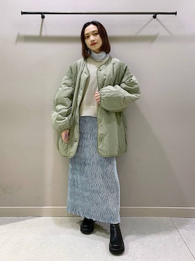 「LOWRYS FARM（ローリーズファーム）のチェーンネックレス　976398（ネックレス）」を使った、naaasuさん（レディース・149cm）の秋コーディネート