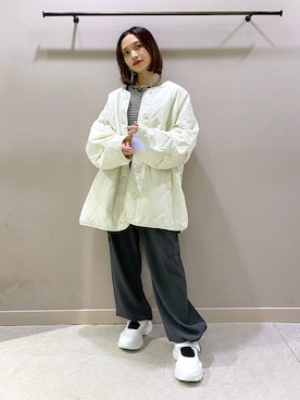 「LOWRYS FARM（ローリーズファーム）のチェーンネックレス　976398（ネックレス）」を使った、naaasuさん（レディース・149cm）の秋コーディネート