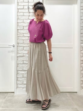 「TITE IN THE STORE（ティテ　インザ　ストア）のアイテム」を使った、chikochanさん（レディース・167cm）の夏コーディネート