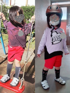 ぴよりあさん（キッズ・100cm）の秋コーディネート