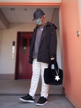「Abahouse Devinette（ドゥヴィネット）のアイテム」を使った、ぴよりあさん（レディース・155cm）の冬コーディネート