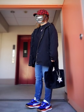 「Abahouse Devinette（ドゥヴィネット）のアイテム」を使った、ぴよりあさん（レディース・155cm）の冬コーディネート