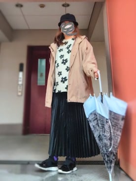 「アイテム（レインシューズ）」を使った、ぴよりあさん（レディース・155cm）の秋コーディネート