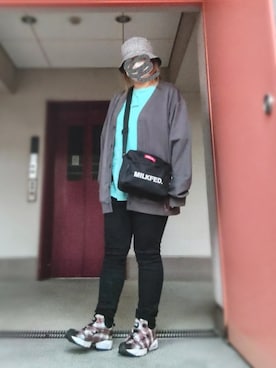 「MILKFED.（ミルクフェド）のアイテム」を使った、ぴよりあさん（レディース・155cm）の夏コーディネート