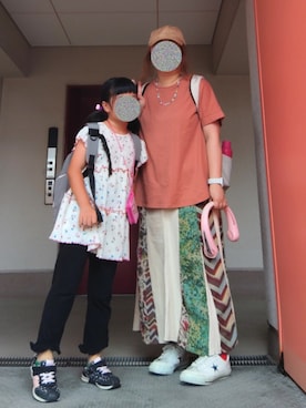 「アイテム（チュニック）」を使った、ぴよりあさん（レディース・155cm）の秋コーディネート