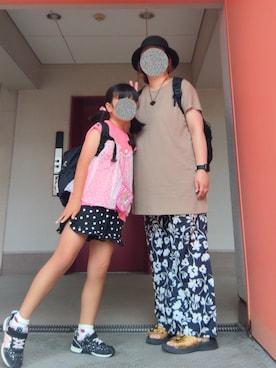 「アイテム（バックパック/リュック）」を使った、ぴよりあさん（レディース・155cm）の夏コーディネート