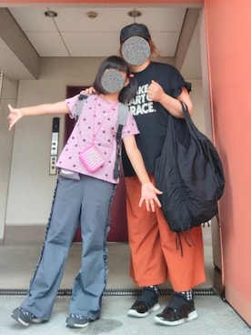 「MoonStar（ムーンスター）のアイテム」を使った、ぴよりあさん（レディース・155cm）の夏コーディネート