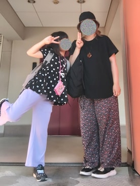 「Samansa Mos2（サマンサ モスモス）のアイテム」を使った、ぴよりあさん（レディース・155cm）の夏コーディネート