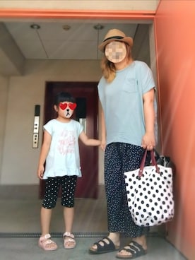 「apres les cours（アプレレクール）のアイテム」を使った、ぴよりあさん（レディース・155cm）の夏コーディネート