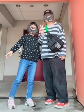 「Candy Stripper（キャンディストリッパー）のアイテム」を使った、ぴよりあさん（レディース・155cm）の春コーディネート