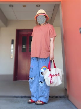 「アイテム（サンダル）」を使った、ぴよりあさん（キッズ・122cm）の夏コーディネート
