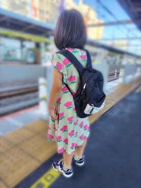 「アイテム（バッグ）」を使った、ぴよりあさん（キッズ・122cm）の夏コーディネート