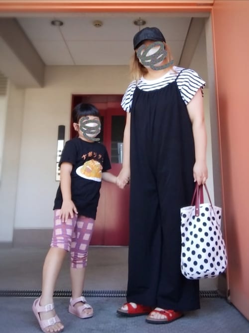 セール】カットジョーゼットサロペットワイドパンツ（サロペット